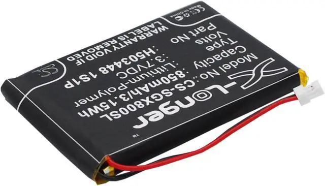 Alt view image 2 of 6 - Battery for SkyGolf H503448 1S1P SkyCaddie Aire 2 II X8F GPS CS-SGX800SL 850mAh