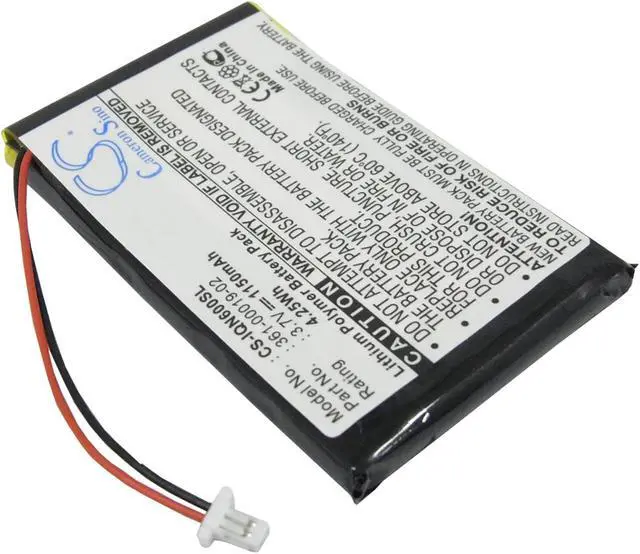 Alt view image 2 of 6 - High-Capacity Battery for Garmin Nuvi 350 660 300 360 360t 310 310d 650 680 610 660 fm 670 370 600