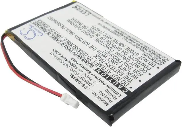 Alt view image 6 of 15 - 1250mAh Battery for Garmin iQue M3, iQue M4, 361-00019-01, D25292-0000