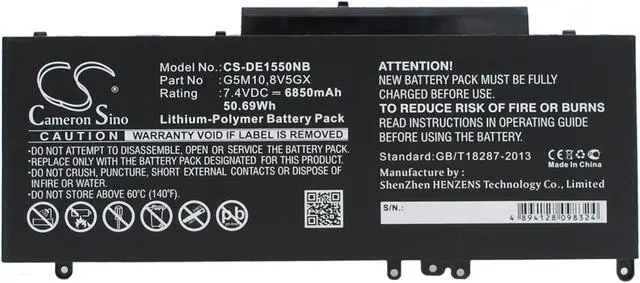 Main image of Battery Replacement for DELL Latitude E5570 Latitude E5550 Latitude 14 5000 Latitude 5450 Latitude E5250 G5mio HK60W 8V5GX TXF9M 6MT4T 7V69Y PF59Y P48F K3JK9 079VRK 07V69Y G5m1o R9XM9 HK6DV