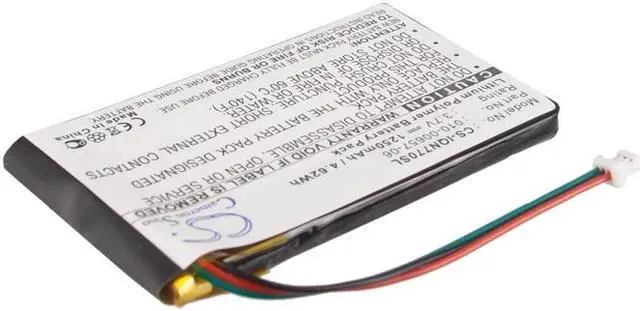 Alt view image 2 of 6 - Battery for Garmin GPS Navigation 010-00657-06 Nuvi 770 770T CS-IQN770SL 1250mAh