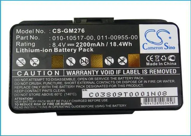 Alt view image 5 of 5 - Cameron Sino Extended Battery for Garmin GPSMAP 276 276c 296 G396 496