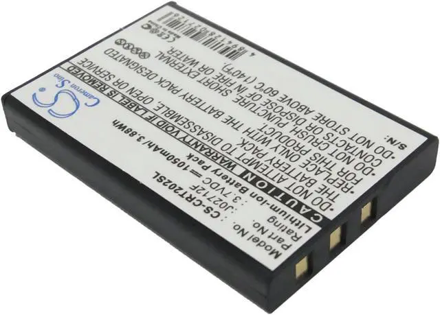 Alt view image 2 of 5 - Battery for Creative Vado HD J02712F MP3 Media Player CS-CRT202SL 3.7v 1050mAh