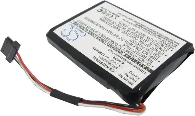 Alt view image 2 of 6 - Battery for Navigon 541380530001 5100 MAX GPS Navigation CS-NAV5100SL 1200mAh