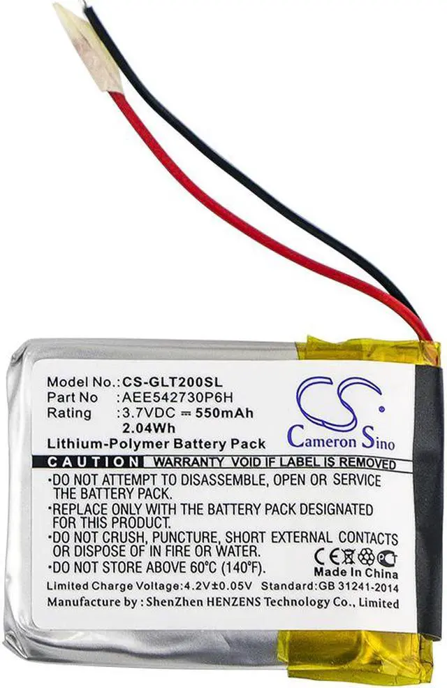 Alt view image 3 of 3 - Battery for Golf Buddy AEE542730P6H CT2 DSC-CT2-100 GPS CS-GLT200SL 550mAh NEW