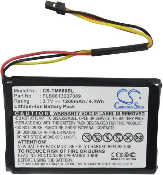 Alt view image 9 of 15 - 1200mAh Battery For TomTom One XL Traffic, XL 30 Series, FLB0813007089