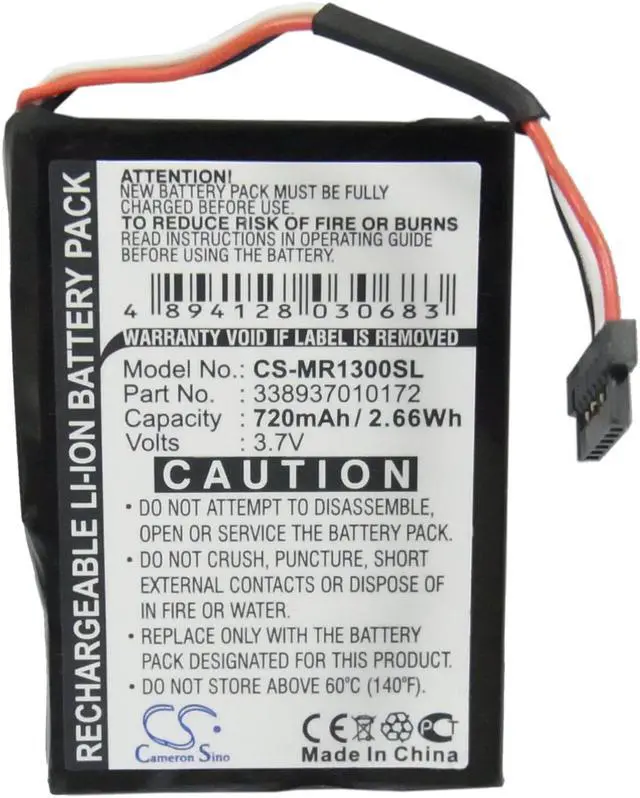 Alt view image 10 of 16 - 720mAh Battery for Magellan RoadMate 1300, 1340, 338937010172 NEW