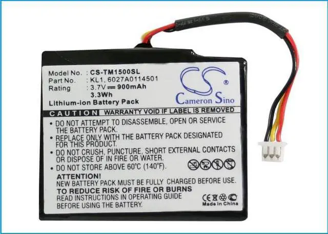 Alt view image 10 of 15 - 900mAh KL1 Battery for TomTom TomTom VIA 1405, VIA 1405M, VIA 1405T, VIA 1435T, VIA 1435TM, VIA 1505, VIA 1505M, VIA 1505T, VIA 1535T