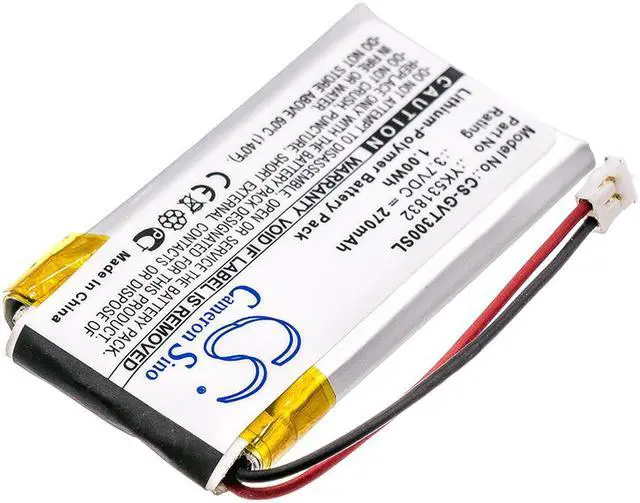 Alt view image 2 of 4 - Battery for Golf Buddy YK531832 VT3 Rangefinder CS-GVT300SL GPS GolfBuddy 270mAh