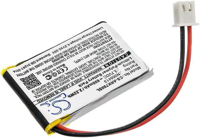 Alt view image 2 of 4 - Battery for Atrack N068413 AK7 GPS tracker GPSB-N068413-BP1 CS-ARK700SL 600mAh