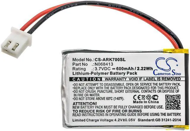 Alt view image 3 of 4 - Battery for Atrack N068413 AK7 GPS tracker GPSB-N068413-BP1 CS-ARK700SL 600mAh