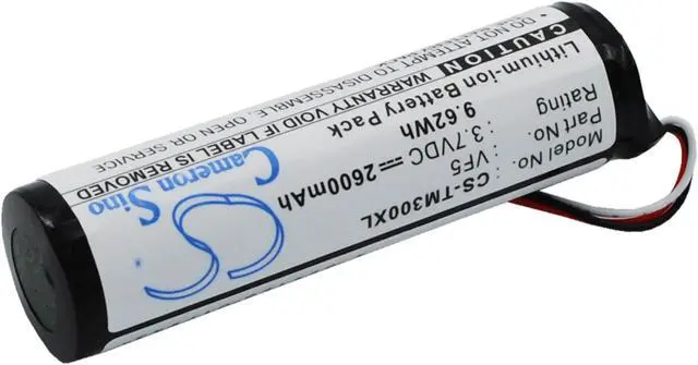 Alt view image 3 of 6 - Battery for TomTom VF5 Go 300 400 4D00.001 500 510T 530T 700T 710 910 2600mAh