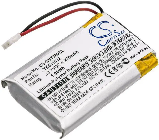 Main image of Battery for Golf Buddy YK531832 VT3 Rangefinder CS-GVT300SL GPS GolfBuddy 270mAh