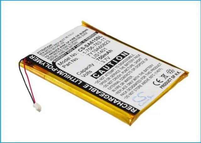 Alt view image 2 of 5 - Battery for Sony Walkman NW-S710 NWZ-S600 NWZ-S615 NWZ-S618 1-756-763-11 LIS1401