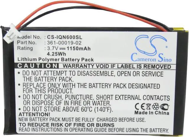 Alt view image 5 of 6 - High-Capacity Battery for Garmin Nuvi 350 660 300 360 360t 310 310d 650 680 610 660 fm 670 370 600