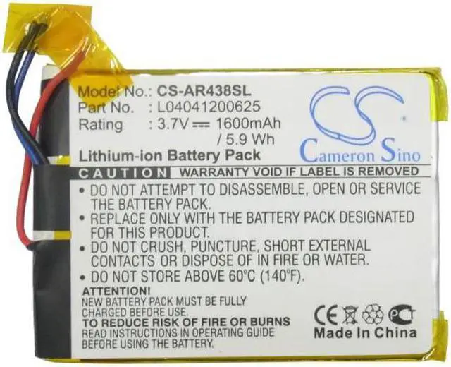 Alt view image 5 of 6 - Battery for Archos 43 Internet Tablet 8300 A43IT 16GB 8GB L04041200625 1600mAh