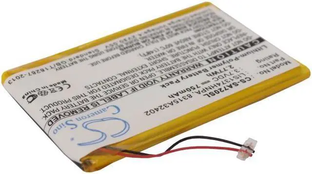 Alt view image 2 of 6 - Battery for Sony Walkman NWZ-820 NWZ-A720 NWZ-A726 NWZ-A728 NWZ-A829 LIS1374HNPA