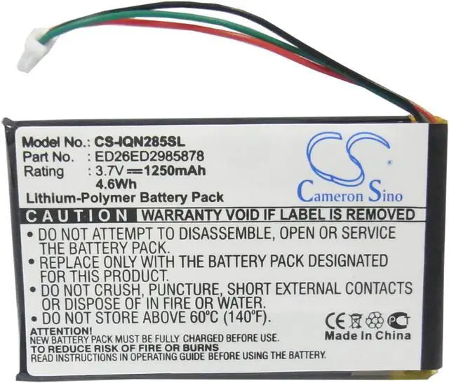 Alt view image 10 of 16 - 1250mAh Battery for Garmin Nuvi 285, Nuvi 285W, Nuvi 285WT, ED26ED2985878