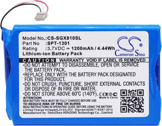 Alt view image 6 of 7 - 1200mAh SPT-1301 Battery for SkyGolf SkyCaddie Touch X8F-SCTouch