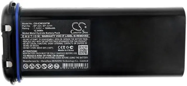 Alt view image 3 of 3 - Battery Replacement for Icom IC-IC-M2A IC-M32 IC-IC-M31 IC-M21 BP-224H BP-224
