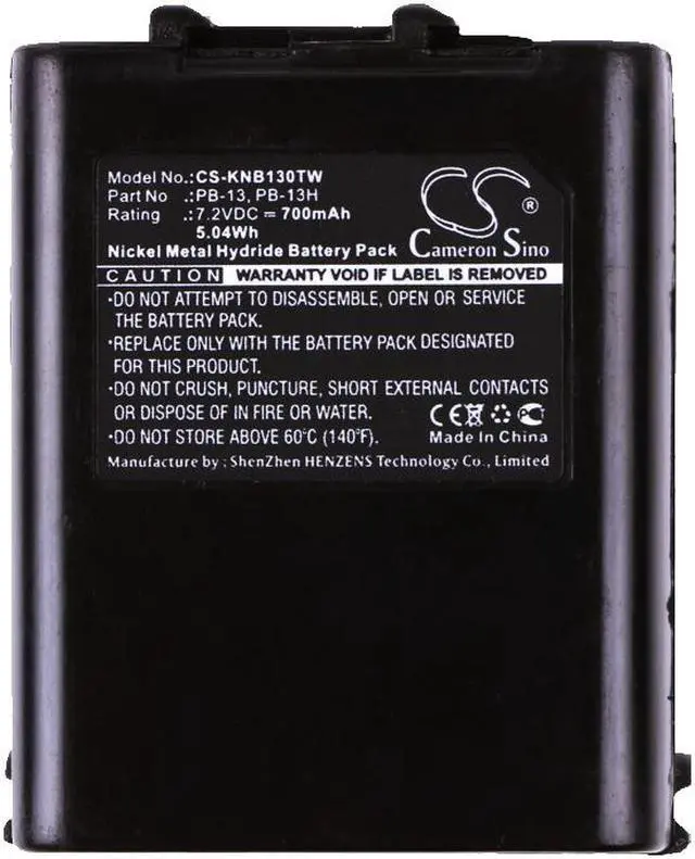 Alt view image 5 of 5 - Battery for KENWOOD PB-13 PB-14 PB-15 PB-17 PB-18 TH-26AT TH-27 TH-27A TH-28