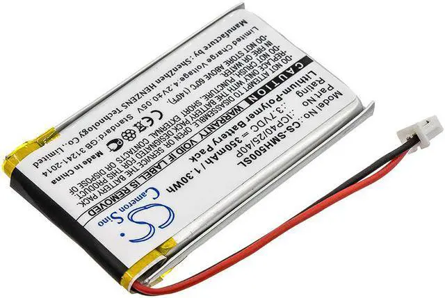 Alt view image 2 of 4 - Battery for Sena ICP40/25/40P SMH-5 SMH5 Bluetooth Intercom CS-SMH500SL 350mAh