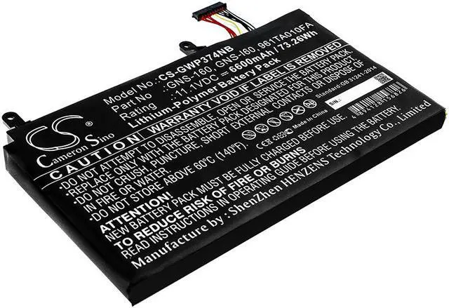Main image of Battery Replacement for Gigabyte P35W V3 P35X V4 P37X-980-4701S P35X P35K V3 P35X V6-PC4K4D P37X v5 P35K P37K P57X V7 P57X P37K V4 P35X V4-BW2 P57W P35X V5 P35W-v3 P37W P35G v2 P35G GNS-160 GNS-I60