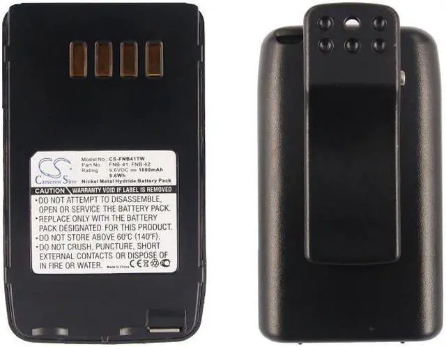 Alt view image 5 of 5 - Battery for Vertex FNB-41 FNB-42 YAESU FT-10 FT-10R FT-40 FT-50 FT-50R VXA-100