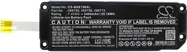 Alt view image 3 of 4 - Speaker Battery for Bose Soundlink Mini 2 Mini2 088772 088789 088796 3400mAh NEW