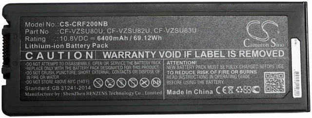 Alt view image 3 of 3 - Battery Replacement for Panasonic Toughbook CF-C2 MK1 Toughbook CF-C2 CF-VZSU80U CF-VZSU83U CF-VZSU82U