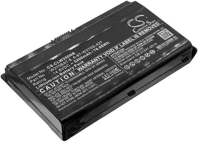 Main image of Battery Replacement for Clevo XMG A722 P370em XMG A522 K590S W350ST K790S-i7 W355SSQ W350ET XMG A523 NEXOC W355ST W370BAT-8 6-87-W37ES-427 6-87-W370S-4271 W370BAT-3 6-87-W370S-427 6-87-W37SS-427