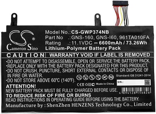 Alt view image 3 of 5 - Battery Replacement for Gigabyte P35W V3 P35X V4 P37X-980-4701S P35X P35K V3 P35X V6-PC4K4D P37X v5 P35K P37K P57X V7 P57X P37K V4 P35X V4-BW2 P57W P35X V5 P35W-v3 P37W P35G v2 P35G GNS-160 GNS-I60