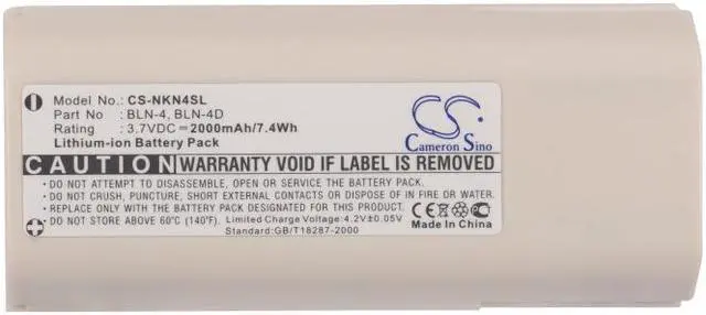Alt view image 5 of 5 - Battery for Nokia BLN-4 BLN-4D Airbus EADS THR850 THR880 THR880i Light HT8668AA