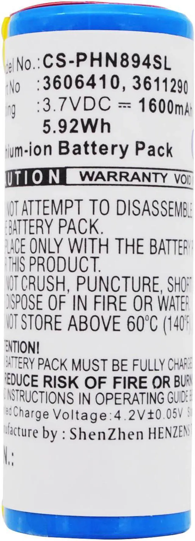 Alt view image 5 of 5 - Battery for PHILIPS Braun 15038 3606410 3611290 760CC 790 Norelco 8894XL HQ9100