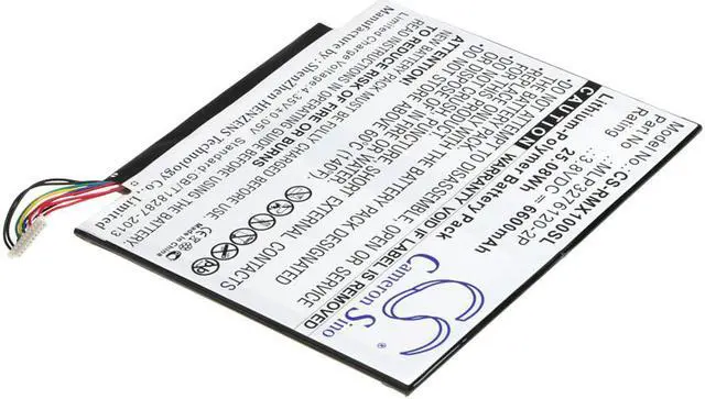 Alt view image 2 of 5 - Battery Replacement for Verizon Ellipsis 10 XLTE QTAIR7 Ellipsis 10 MLP3276120-2P