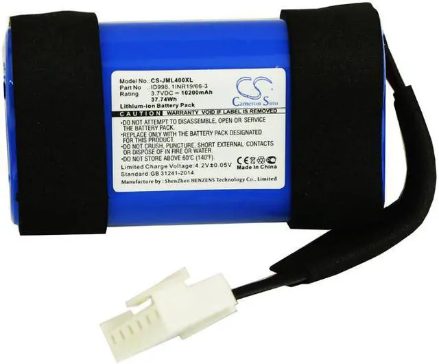 Alt view image 3 of 4 - XL Battery for JBL 1INR19/66-3 ID998 SUN-INTE-118 Charge 4 4BLK 4J 10200mAh NEW