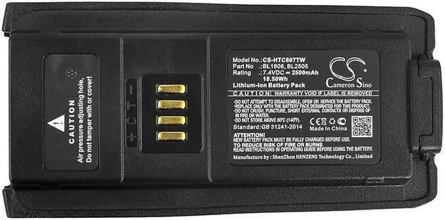 Alt view image 5 of 5 - Two-Way Radio Battery for HYT BL1806 Hytera BL2505 PT580 PT580H Plus 2500mAh