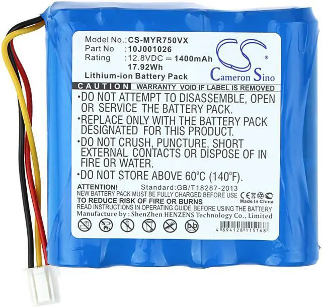 Alt view image 5 of 5 - Battery Replacement for Moneual Rydis Cleanbot R750 RYDIS R750 10J001026
