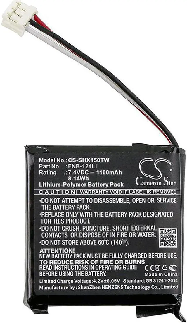 Alt view image 3 of 7 - Battery for Vertex YAESU AAJ68X001 FNB-V134Li EVX-534 VX-260 VX-261 VX-454 2.2Ah