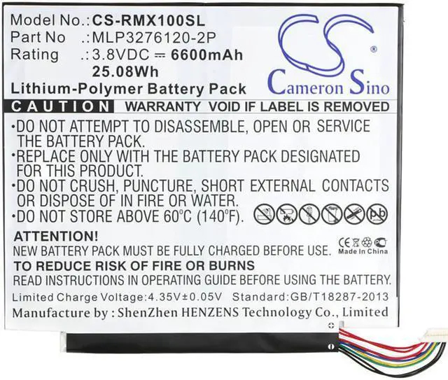 Alt view image 5 of 5 - Battery Replacement for Verizon Ellipsis 10 XLTE QTAIR7 Ellipsis 10 MLP3276120-2P