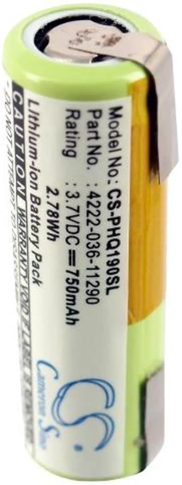 Alt view image 5 of 5 - Battery for PHILIPS 4222-036-06410 036-11290 Norelco AT895 9170XL HQ9100 RQ1060