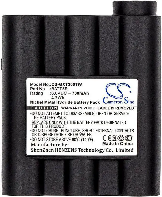 Alt view image 5 of 5 - Battery for Midland BATT5R BATT-5R PB-ATL/G7 G7 MAG XT XTR GXT1000 LXT350 GXT700