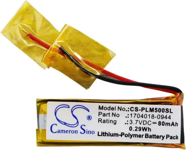 Alt view image 8 of 8 - 80mAh 1704018-0944, 71468-01 Battery for Plantronics M50, Discovery 640E, Discovery 650E