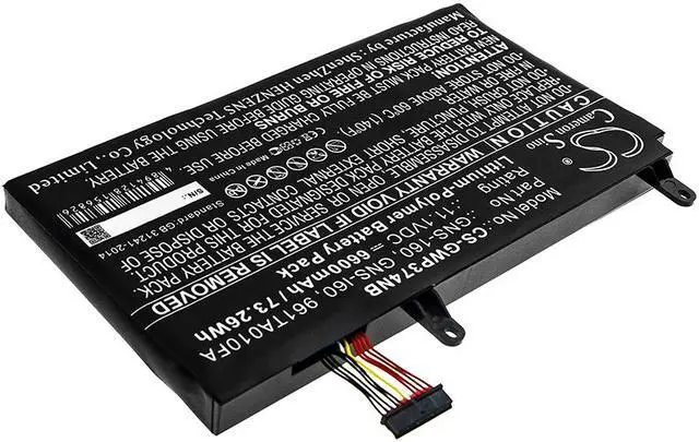 Alt view image 2 of 5 - Battery Replacement for Gigabyte P35W V3 P35X V4 P37X-980-4701S P35X P35K V3 P35X V6-PC4K4D P37X v5 P35K P37K P57X V7 P57X P37K V4 P35X V4-BW2 P57W P35X V5 P35W-v3 P37W P35G v2 P35G GNS-160 GNS-I60