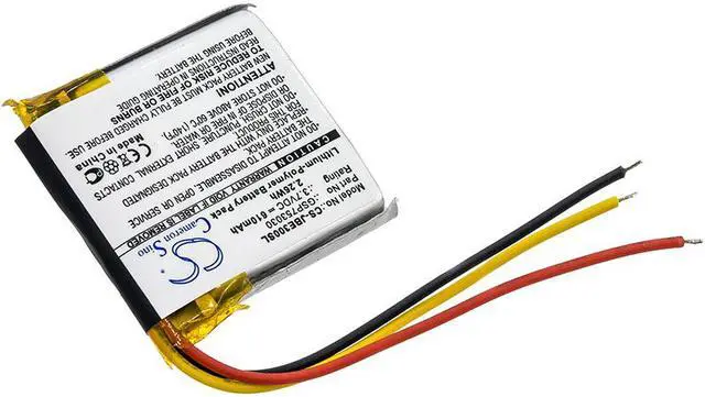 Alt view image 2 of 4 - Wireless Headset Battery for JBL GSP753030 E45BT E55BT Everest Elite 300 610mAh