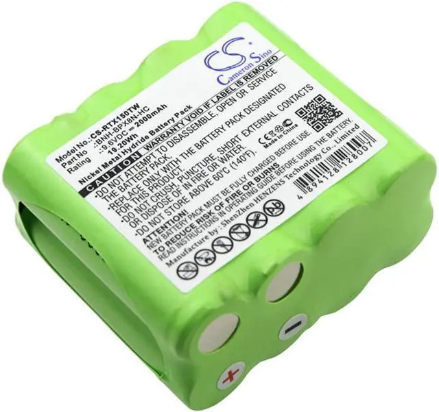 Main image of Two-Way Radio Battery for Ritron BNH-BPX8N-HC Patriot RTX150 RTX450 9.6V 2000mAh