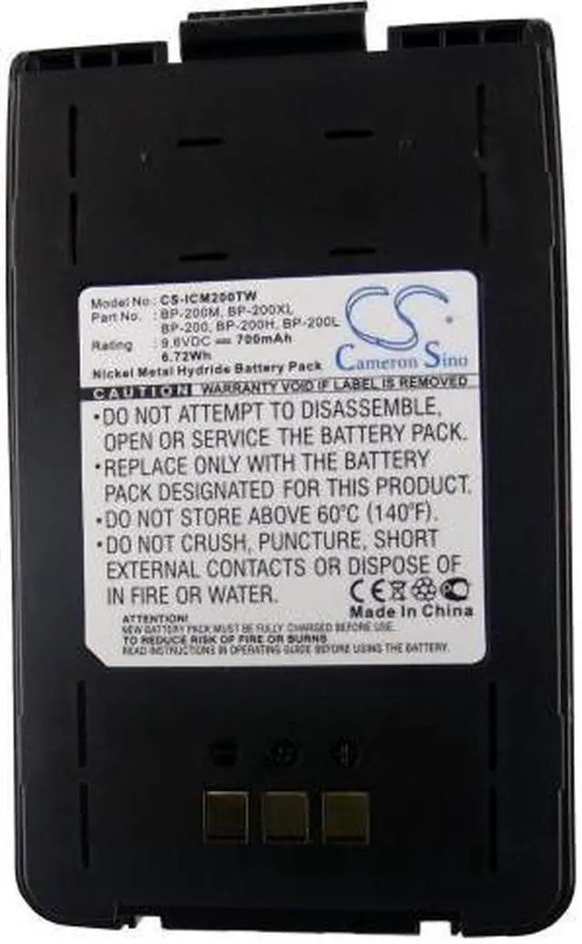 Alt view image 5 of 5 - Battery Replacement for Icom IC-T81 IC-A23 IC-T8 IC-A5 IC-T8A IC-T81A BP-200L BP-200H BP-200M BP-200 BP-200XL