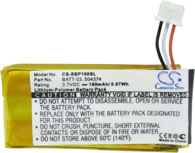 Alt view image 6 of 8 - 140mAh PA-PL002 Battery Jabra BT2020, BT250V, BT4010
