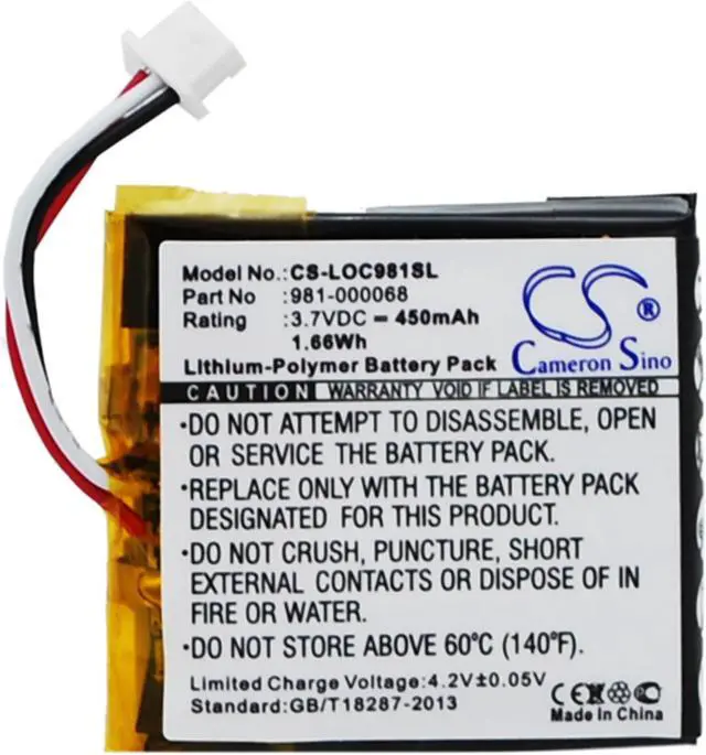 Alt view image 2 of 8 - 80mAh 1704018-0944, 71468-01 Battery for Plantronics M50, Discovery 640E, Discovery 650E