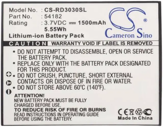 Alt view image 5 of 5 - Battery for RCA Lyra X3000 X3030 54182 20GB MP3 Media Player CS-RD3030SL 1500mAh
